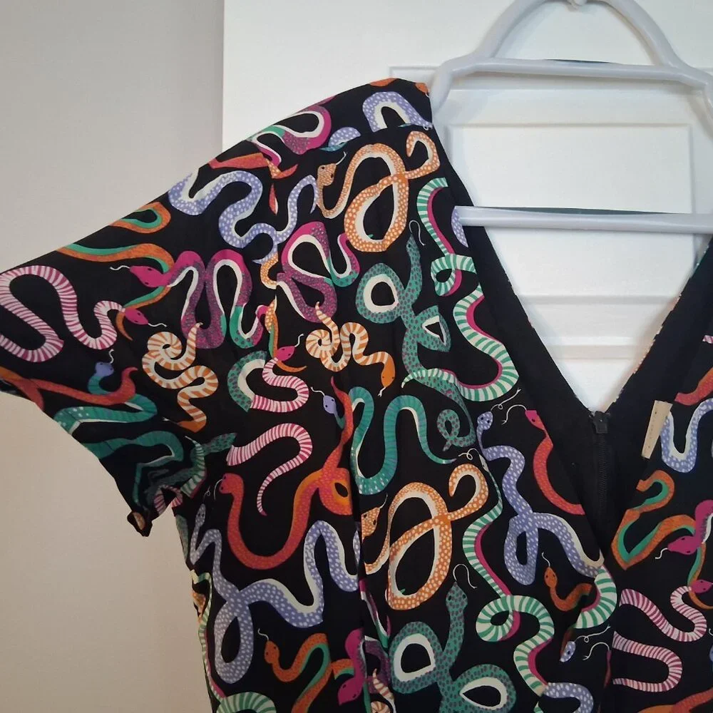 Joanie Arianne Snake print jumpsuit, size UK14/US10 - Picture 4 of 12